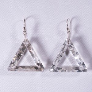 Clear Crystal Quartz Earrings