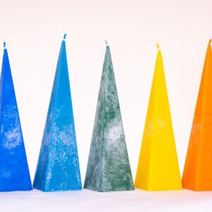 Standing Pyramid Chakra Candles